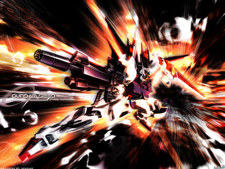 Gundam Seed - gundam, gundam seed, weapon, robot