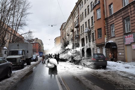 Ghosts of Leningrad 3 - russian front, then and now, world war two, siege of leningrad