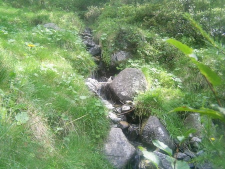 good rivers time in spring... - sky, rainbow, forces of nature, nature, mountain