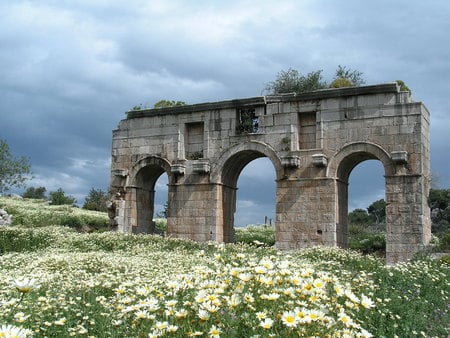 Roman Gateway, Patara, Turkey - turkey, gateway, patara, roman, sky