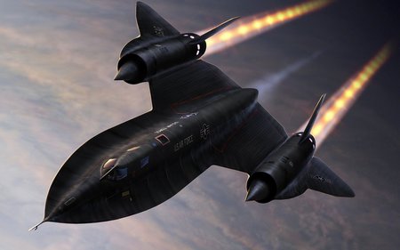 Lockheed SR-71 Blackbird Artwork - cgi, artwork, lockheed, art