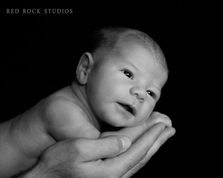 A New Being in a New World - abstract, people, baby, black and white, being, human being