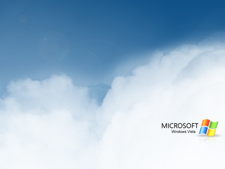 Vista White Clouds - vista, official vista, windows vista