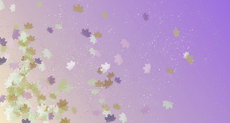 Leafy Purple - leaf, purple, stars