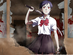 blood blood_ anime  otonashi_saya sword