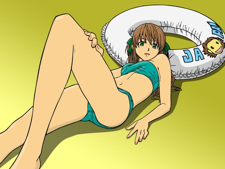 azusagawa_tsukino swimsuit yakitate_japan - azusagawa-tsukino-swimsuit-yakitate-japan