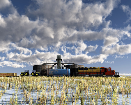 Nebraska Snow - sky, 3d, nature