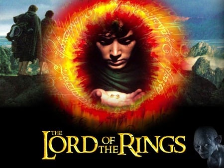 Lord of the Rings - bilbo, fantasy, fire, movie, ring