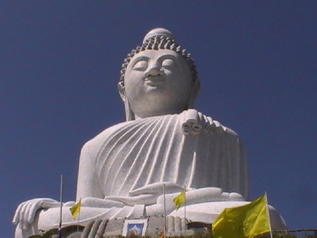 Big Buddha - white, thailand, statue, buddha