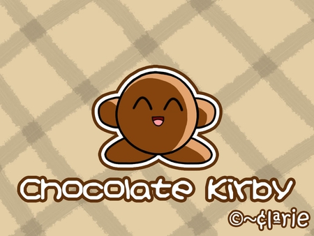 Chocolate Kirby - brown, video games, chocolate, kirby