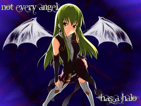 Not every angel has a halo - wings, cute, sexy, dark, cc, hot, code geass, angel