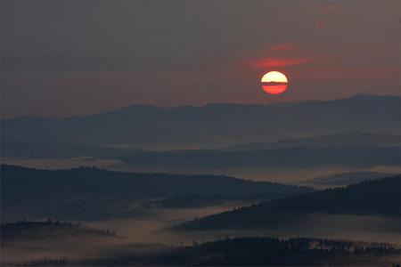 Sad sunset - sunset, nature, sad, sun