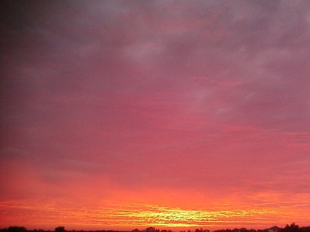 only mother nature could do this - clouds, fire, sunrise, sun, sky