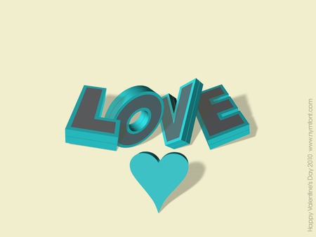 Love 3d - love, wallpaper, typography, 3d