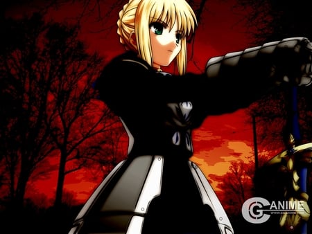 Saber - saber, anime, stay, night, fate