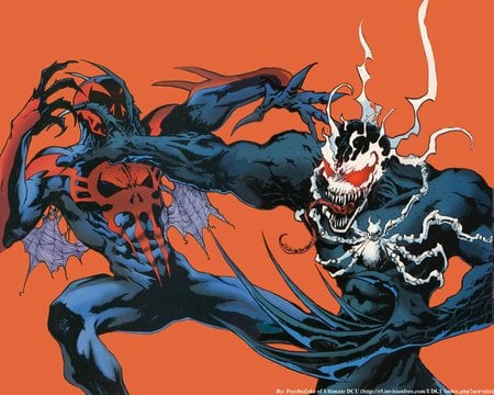 Dark Spiderman And Venom - spiderman, venom, dark, comics