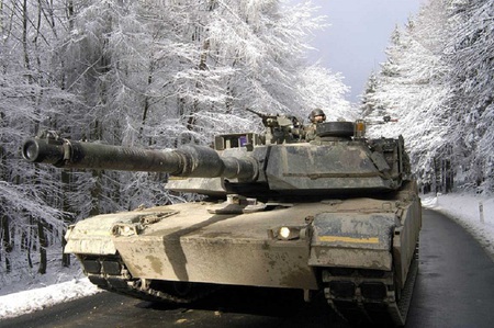 Boy's  Toy's - gun, soldier, trees, snow, tank, tracks, road