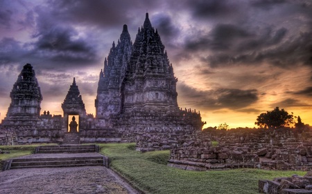 Clouds over Cambodia - architecture, temple, clouds, religious