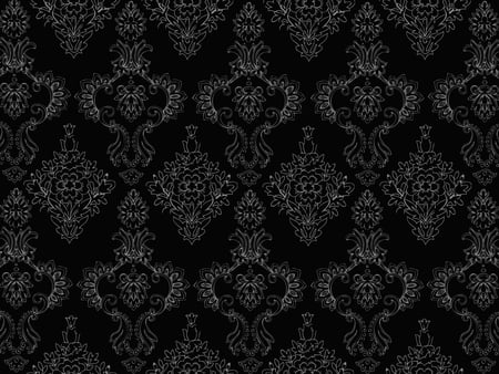 Pattern - black and white, pattern, texture, vintage