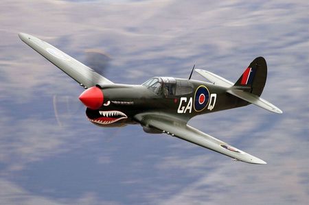 Curtiss P-40 Kittyhawk - tomahawk, world war two, royal air force, raf, warhawk