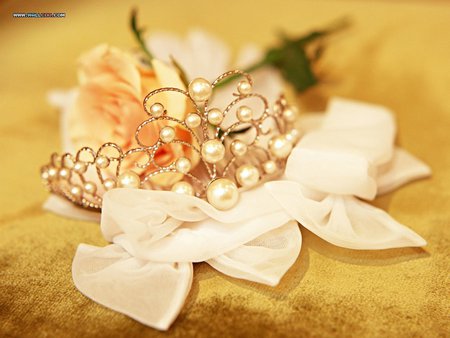 Pearls - pearls, wedding, married, yellow