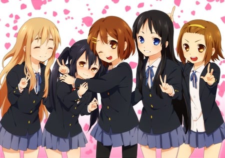 K-on - ritsu, anime, sakura, mio