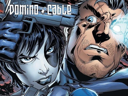 Domino & Cable - comic, domino, fantasy, cable