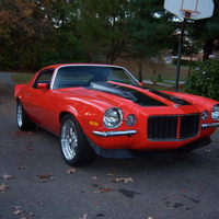 1972 chevy camaro orange