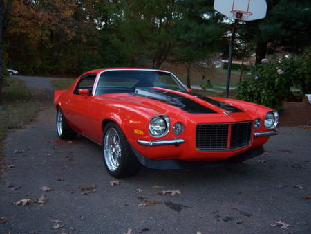 1972 chevy camaro orange - orange, chevy, camaro, 1972