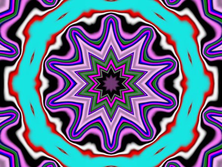 FRACTALS IMAGE ABSTRACT - colorful, colors, purple, turquoise