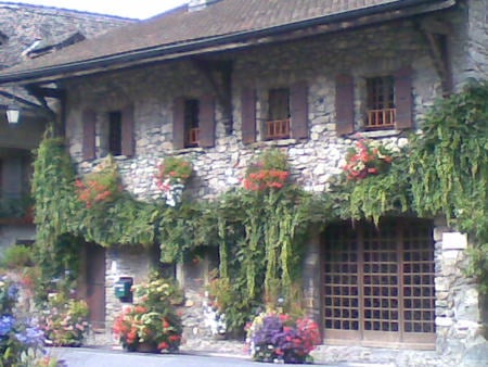 France - house, flowers, nature, old