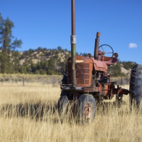 The Old Red Tractor