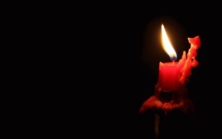 The end of love - candle, red, sad, love