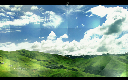 Nature - nature, sky, blue, green, field