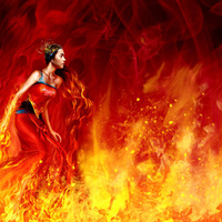 WOMAN OF FIRE