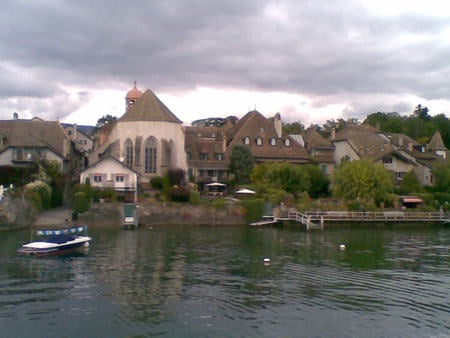 Lake Geneve - lake geneve, lake, water, clouds, nature