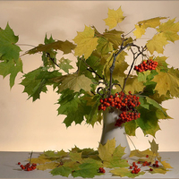 Autumn fall in vase