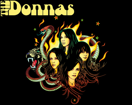 The Donnas Fall Behind Me - girls, snake, rock, fall behind me, the donnas