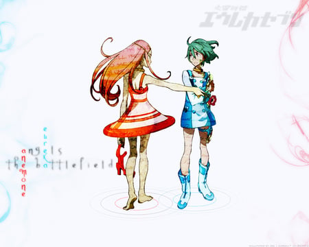 ywo sisters - eureka7, eureka-seven, girl, sisters