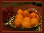 basket with orange