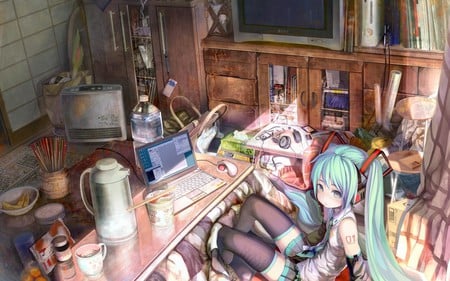 Small_world - girls, world, small, house, anime, other