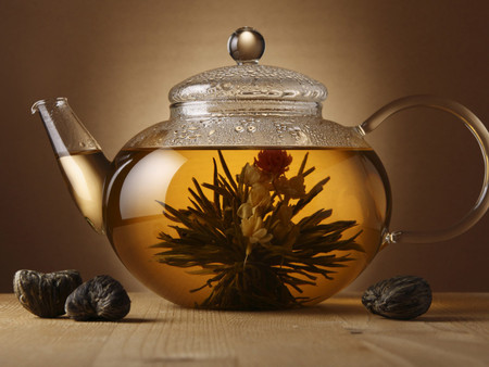 Food_Drinks_Tea_bouquet - drink, pot, rock, food, tea