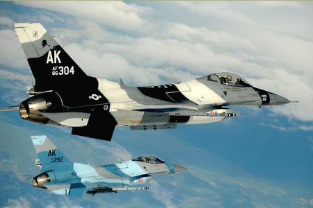 F16 Aggressors - fighter, f16, jet, military, fighting, falcon