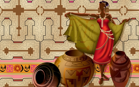 national culture - draw, national, shapes, beautiful, colors, nation, culture, african