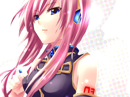 Luka Megurine - luka, girl, music, long hair, white, voice, pink, vocaloid, anime, megurine