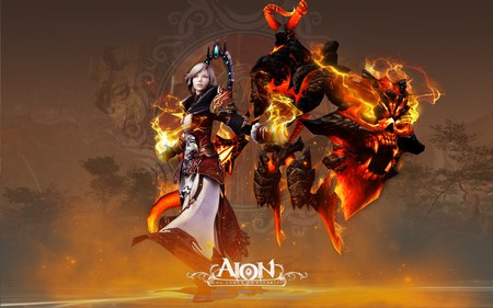 AION - hd, aion, angel, girl, warrior, video game, fantasy