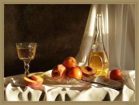 still life 1 - art photo, nice, fruits, still life, nature, vine