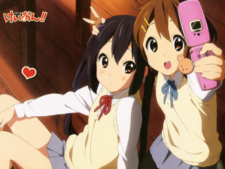 Azusa Nakano & Yui Hirasawa - k-on, azusa, nakano, yui, hirasawa