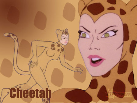 Cheetah - cheetah, girl, fantasy, comic