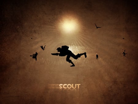 Scout - solger, navy, gun, scout